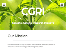 Tablet Screenshot of cannabisgenomics.org